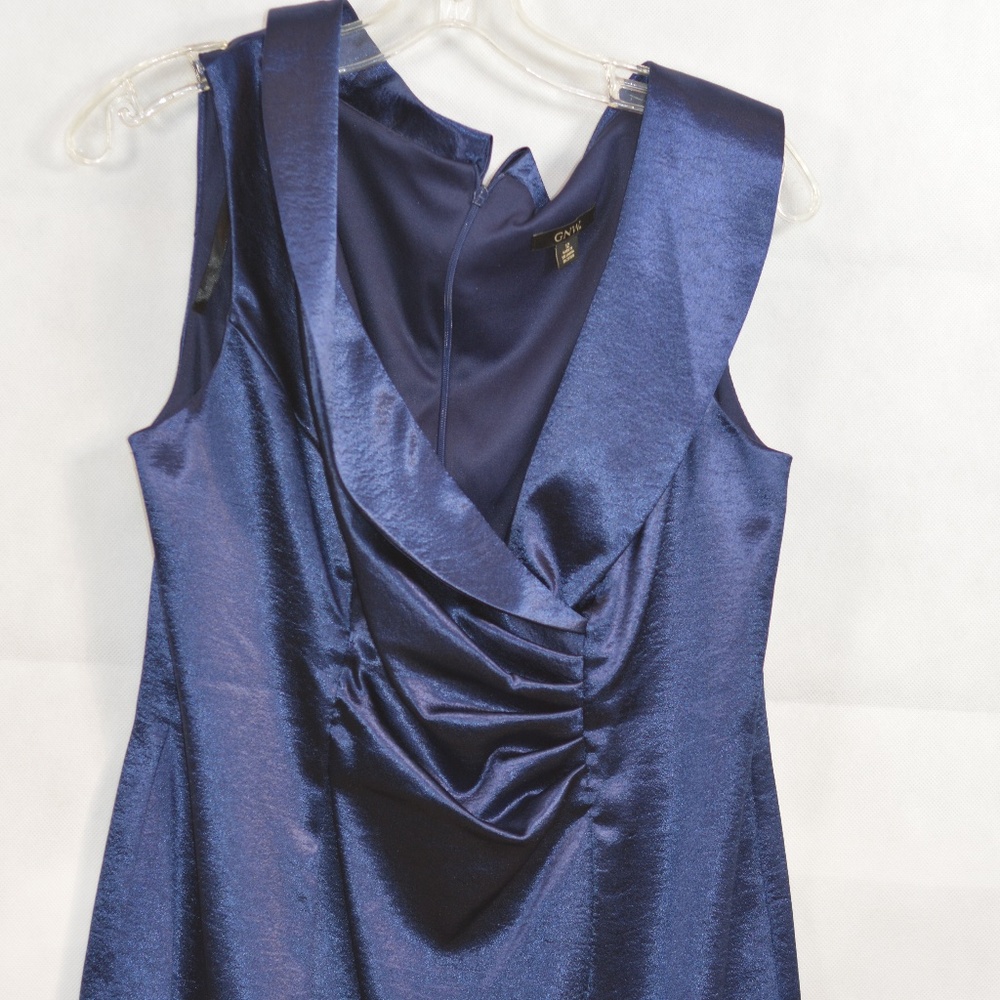 Blue Satiny Dress SZ 12 GNW
